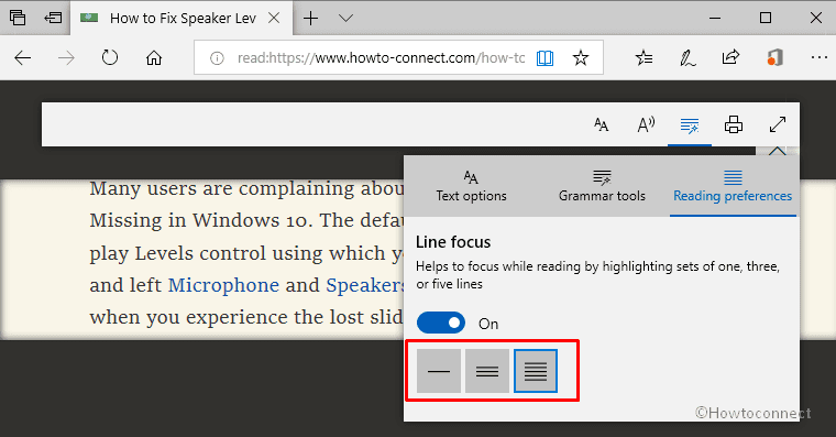 How to Enable Line Focus in Edge Browser in Windows 10 Pic 5