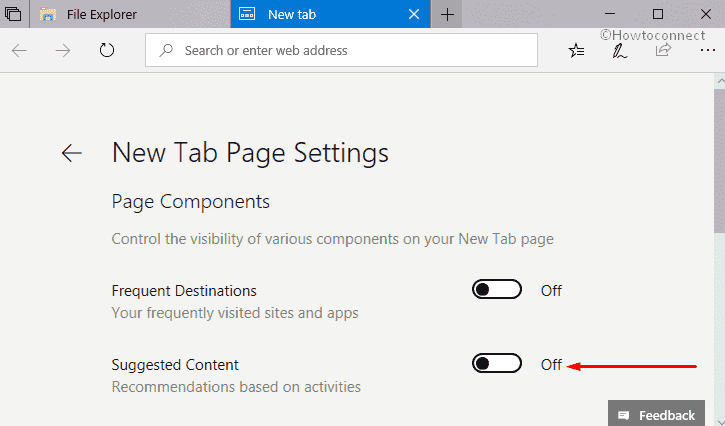 How to Enable and Disable Suggested content in Sets New Tab page in Windows 10 image 2