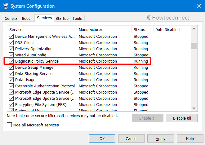 How to Enable or Disable Diagnostic Policy Service in Windows 10 Image 3