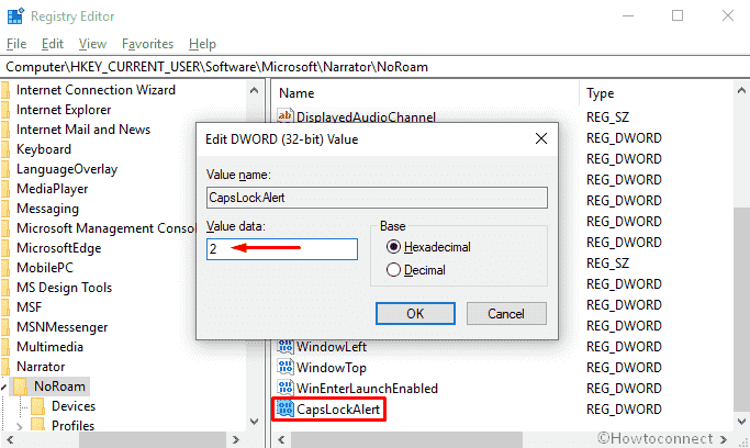 How to Enable or Disable Narrator Caps Lock ON Alert in Windows image 2