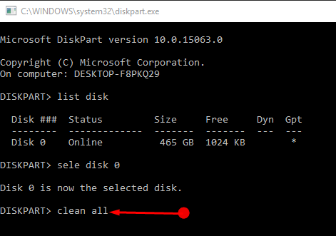 How to Erase hard drive with DiskPart in Windows 10 pic 5