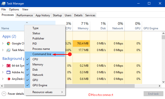 How to Find Command line of Running Processes in Windows 10 picture 2