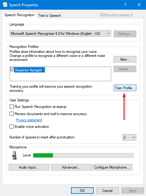 How to Fix Speech Recognition could not start Cryptic Error in Windows 10 Pic 8