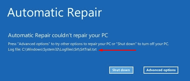 How to Fix SrtTrail.txt Windows 10 Error Pic 1