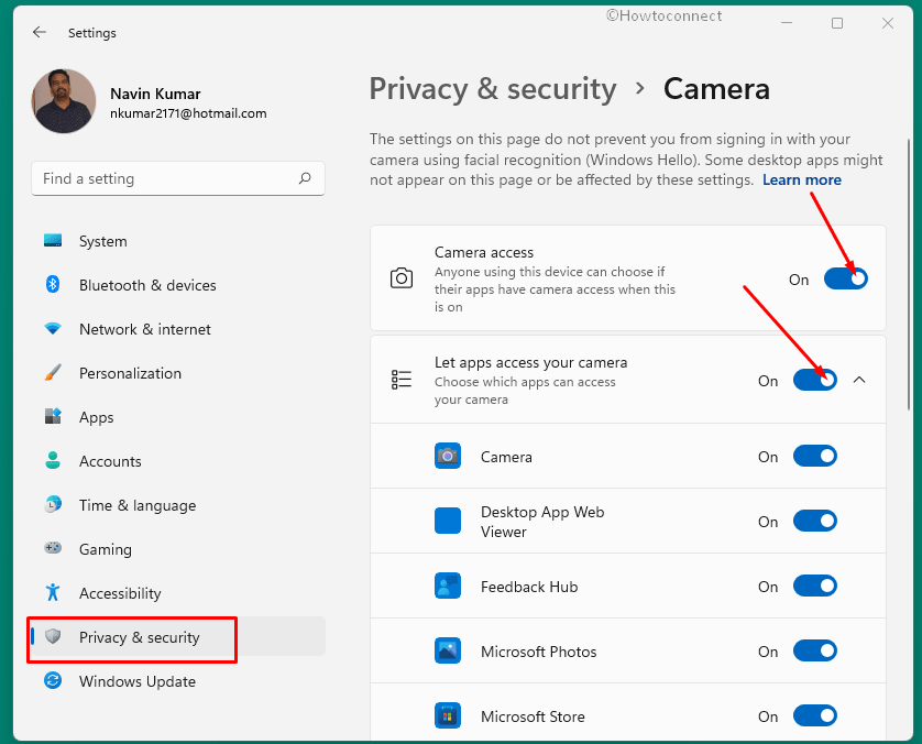 How to Fix Windows 11 Camera not working