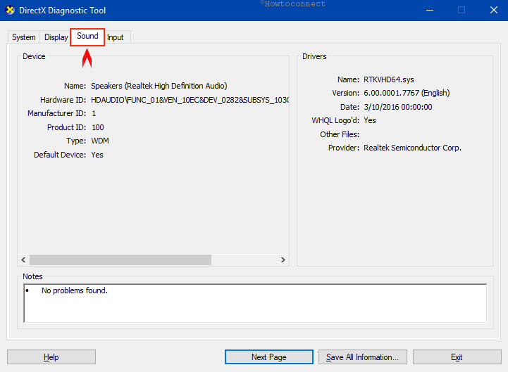 How to Get System Details by using DirectX Diagnostic Tool Pic 6
