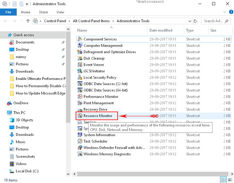 How to Launch Resource Monitor in Windows 10 By the Means of Classic Control Panel Image 7