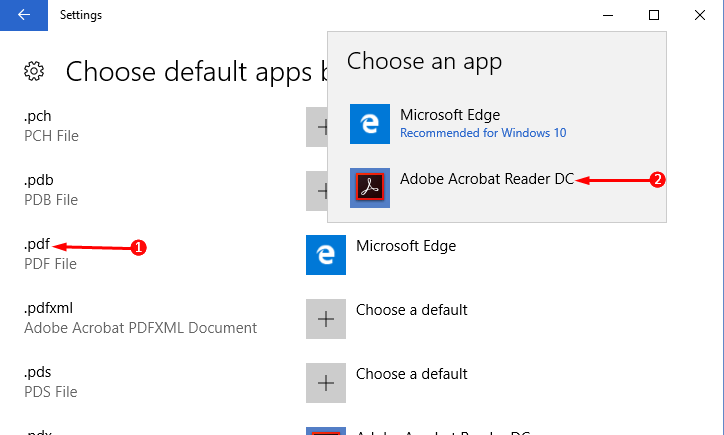 How to Make Adobe Acrobat Default in Windows 10 image 3