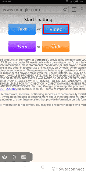 How to Omegle Video Chat on Android Phone and Tablet image 4