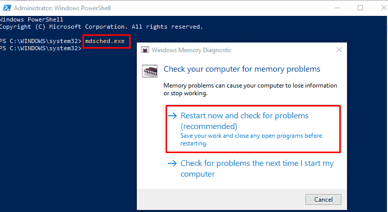 How to Open Memory Diagnostic Tool in Windows 10 image 10