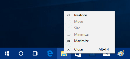 How to Open Right-Click Menu for Icons on Taskbar in Windows 10 Pic 3