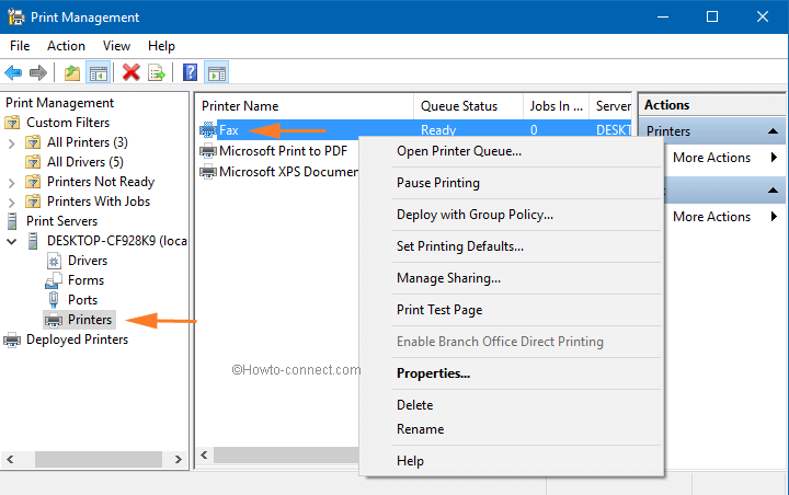 How to Open and Use Print Management in Windows 10 image 5