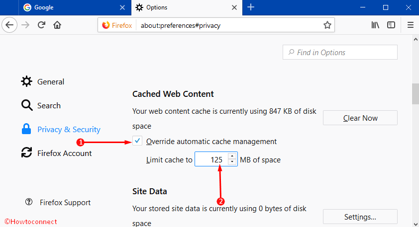 How to Override Automatic Cache Management in Firefox Photos 3