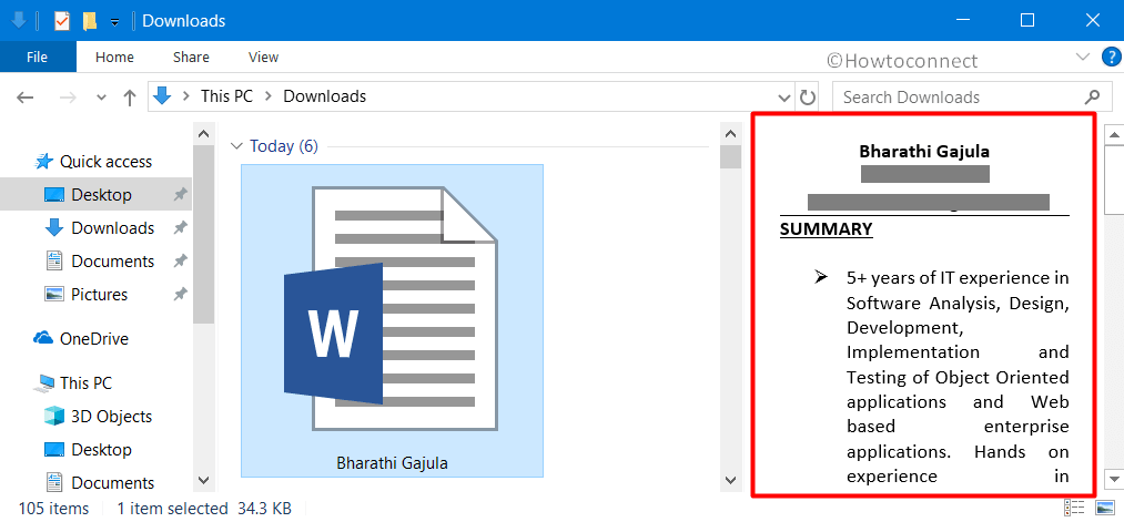 How to Read Word Document in File Explorer in Windows 10 Picture 3