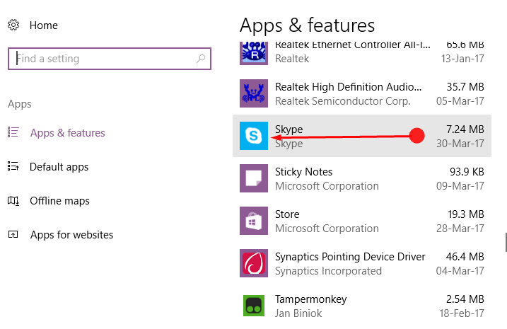 How to Reset Skype App in Windows 10 image 2