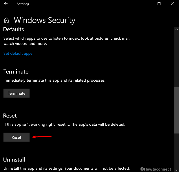 How to Reset Windows Security App in Windows 11 or 10