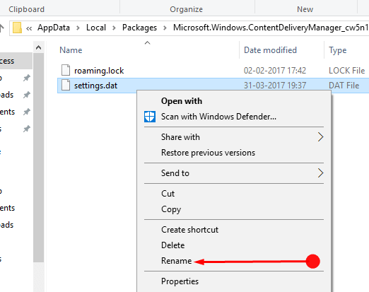 How to Reset Windows Spotlight Lock Screen in Windows 11/10 pic 4