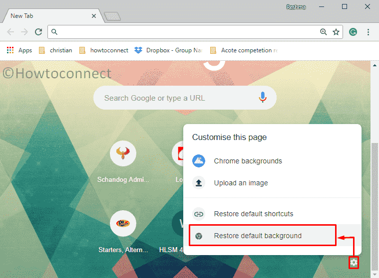 How to Restore Default Background in Google Chrome image 2