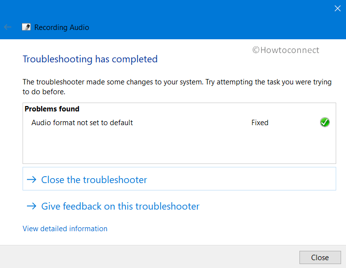 How to Run Recording Audio Troubleshooter in Windows 10 Pic 5