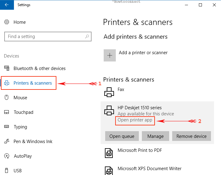 printer not showing up in printers and scanners windows 10