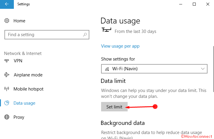 How to Set Data Limit Per Network in Windows 10 pic 3