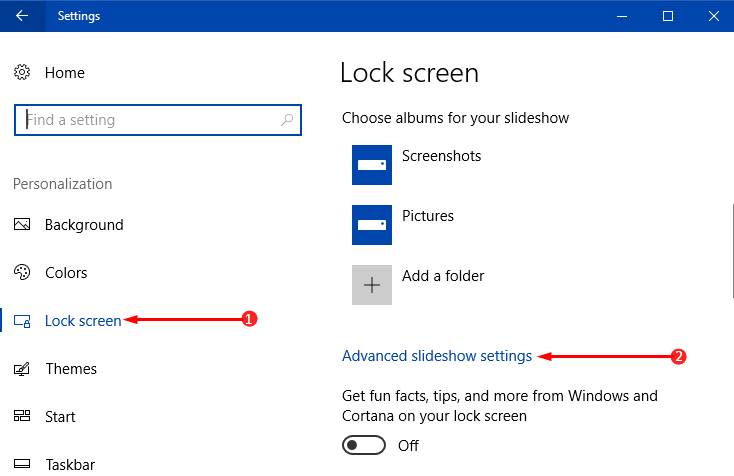 How to Set Time to Turn off Screen after Slideshow has Played in Windows 10 Pic 1