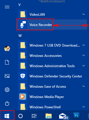 How to Setup and Use Voice Recorder in Windows 10 Image 2