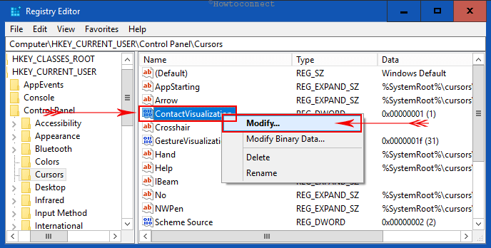 How to Show Visual Feedback Around the Touch Points in Windows 10 Pic 5