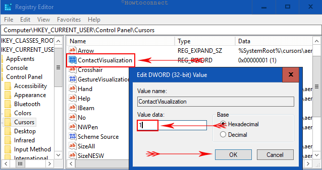 How to Show Visual Feedback Around the Touch Points in Windows 10 Pic 6