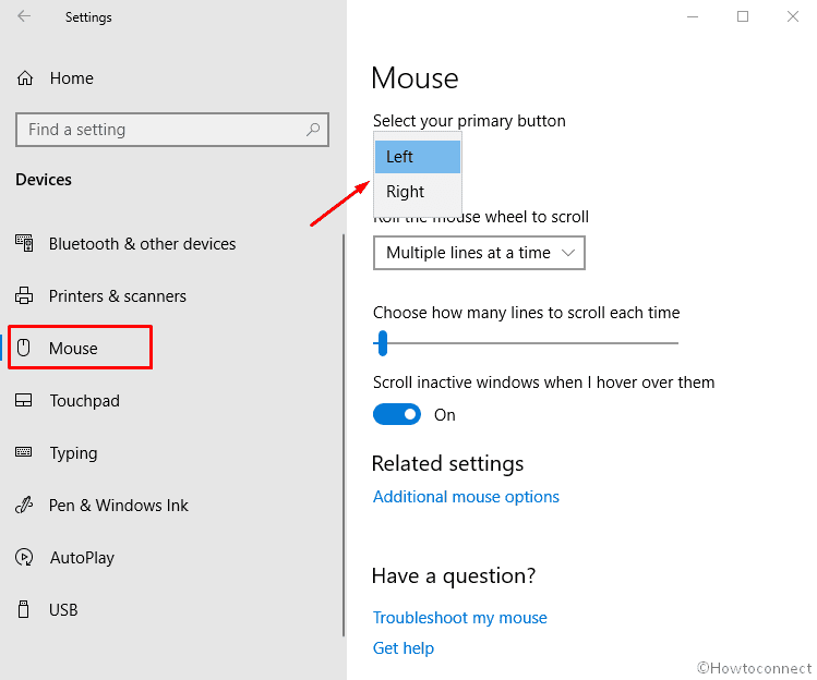 How to Switch Mouse Primary Button to Left or Right in Windows 10 - Image 1