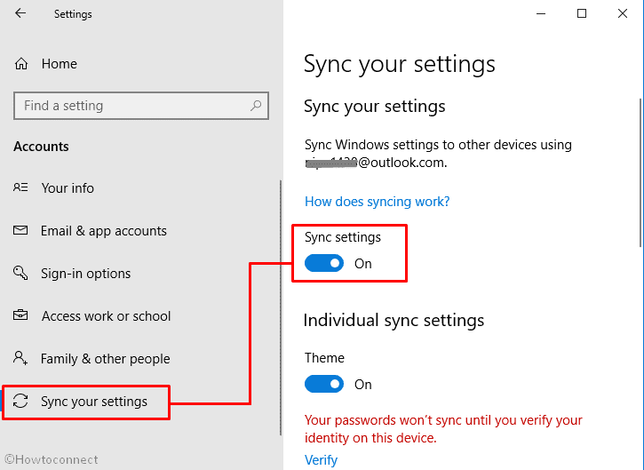 How to Sync Ease of Access in Windows 10 image 2