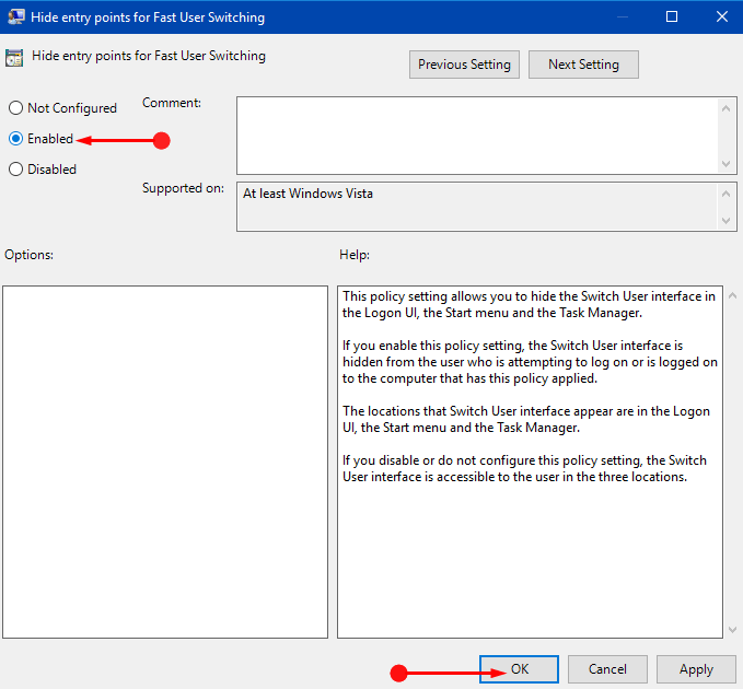 How to Turn Off Fast User Switching on Windows 10 Image 3