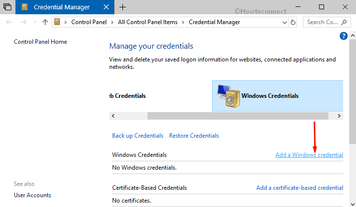 How to Use Credential Manager in Windows 10 Add a Windows Credentials Pic 6