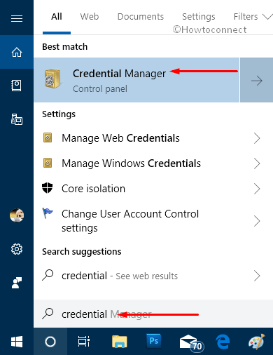 How to Use Credential Manager in Windows 10 Pic 1