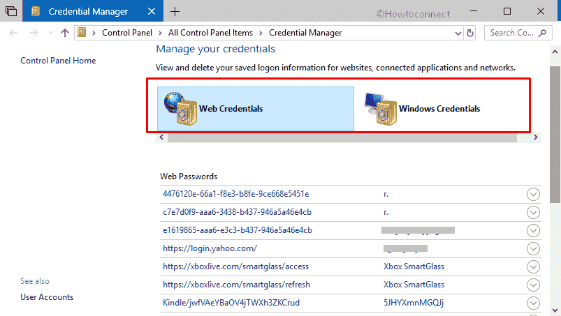 How to Use Credential Manager in Windows 10 Pic 2