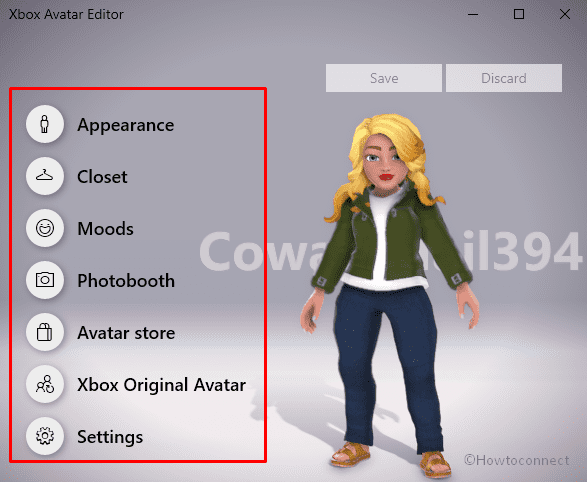 How to Use Xbox Avatar Editor in Windows 11/10 Pic 3