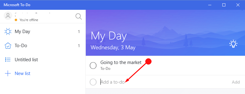 How to Work with Microsoft To-Do app in Windows 10 image 1