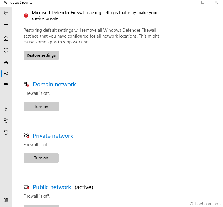 How to disable Firewall in Windows 11