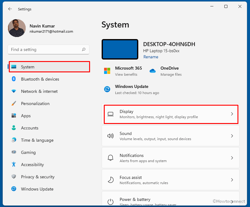 How to enable blue light filter in Windows 11