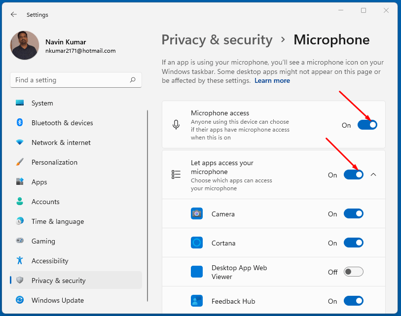 How to fix Windows 11 Microphone not working