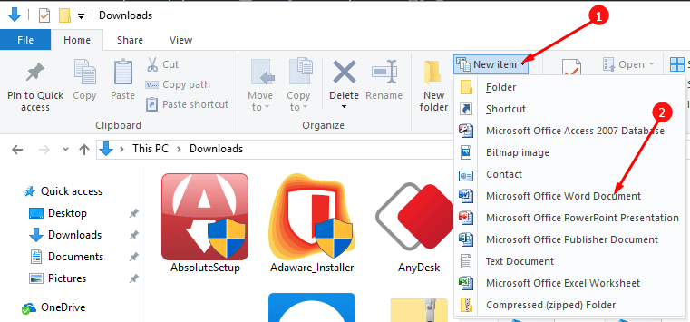 How to open Word documents on Windows 10 picture 4