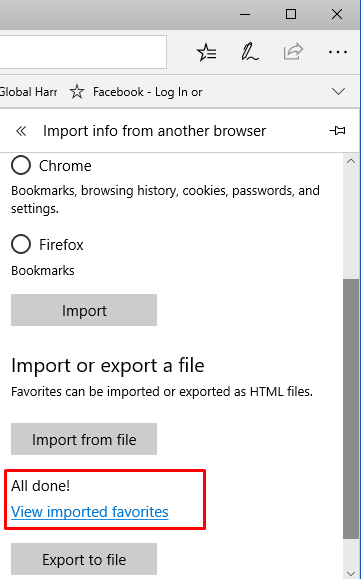 Import Bookmarks from Safari to Microsoft Edge Photo 6