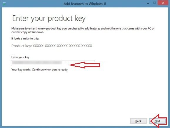 insert windows 8 product key