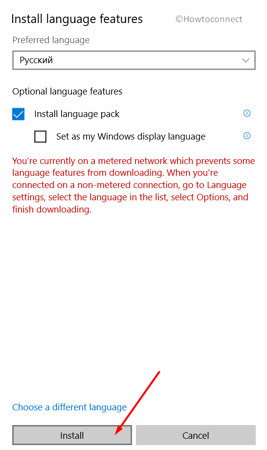 Install Language Pack in Windows 10 Image 5