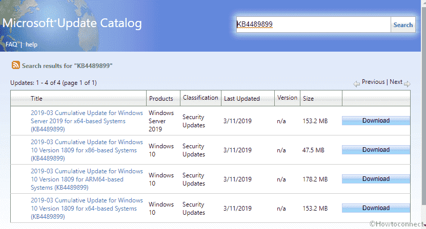 KB4489899 Windows 10 1809