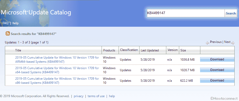 KB4499147 Windows 10 1709 16299.1182 Cumulative Update - 28 May 2019 -Image 1