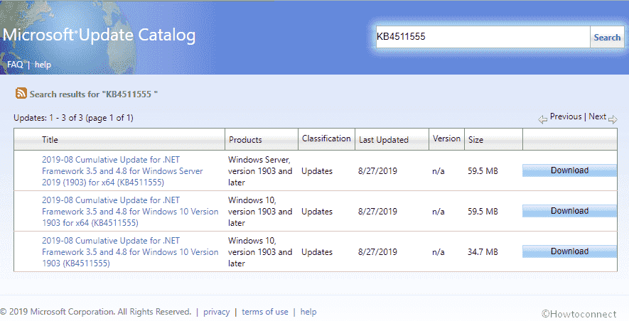 KB4511555 for .NET Framework 4.8, 3.5 Windows 10 1903 - Image 1