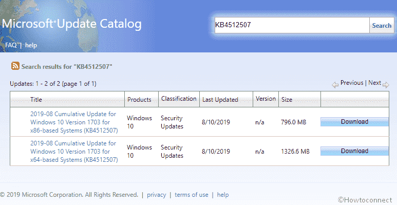 KB4512507 Windows 10 1703 15063.1988 Cumulative update - 13 August 2019 - Image 1