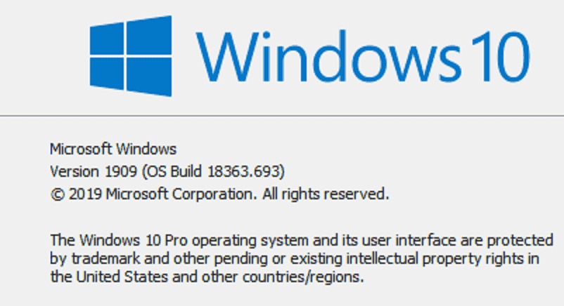 KB4535996 Windows 10 1909 18363.693 and 1903 18362.693