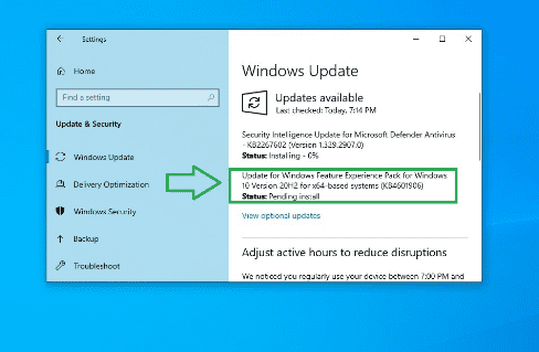 KB4601906 Windows Feature Experience Pack 120.2212.2020.0